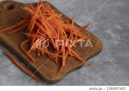 Carrot and green onion salad for healthy eating and hormonal balance Peppercorns 136897482