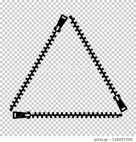 Black zipper frame 136897506