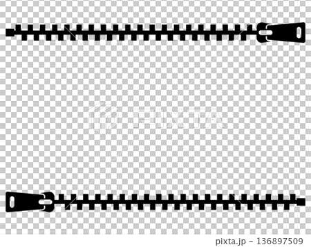 Black zipper frame 136897509