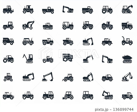 重機　アイコン 136899744