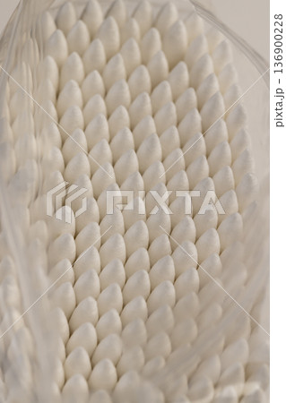 cotton swabs made of natural cotton and sticks made of paper, sticks with pieces of natural cotton wool for personal hygiene and facial care and makeup cotton swabs made of natural cotton and sticks made of paper, sticks with pieces of natural cotton wool for personal hygiene and facial care and makeup 136900228