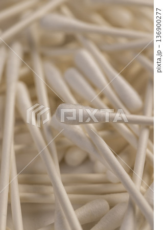 cotton swabs with natural cotton for hygiene and cosmetics, white paper natural sticks with natural white cotton correction , injury treatment cotton swabs with natural cotton for hygiene and cosmetics, white paper natural sticks with natural white cotton correction , injury treatment 136900277