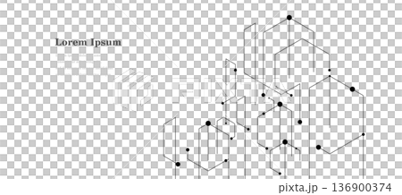 幾何抽象建築科技商業背景 136900374