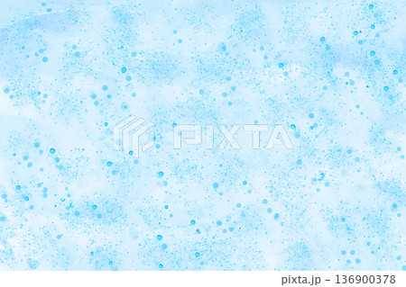 Light blue spotted space on azure white for decoration 136900378