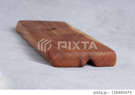 big isolated wood board, unique handmade kitchenware big isolated wood board, unique handmade kitchenware 136900474