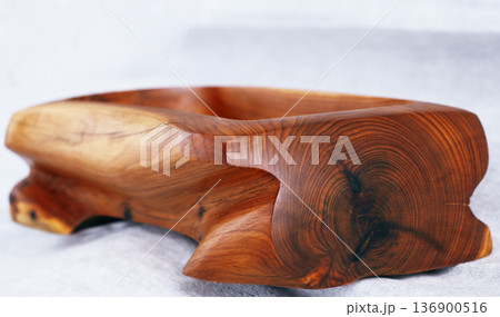 big isolated wood bowl, unique handmade kitchenware big isolated wood bowl, unique handmade kitchenware 136900516