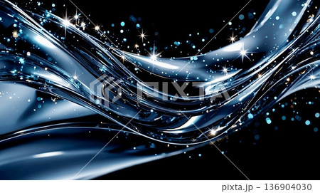メタリックな抽象背景素材 メタリックな抽象背景素材 136904030