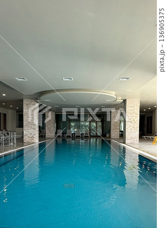 Indoor swimming pool in the hotel Indoor swimming pool in the hotel 136905375