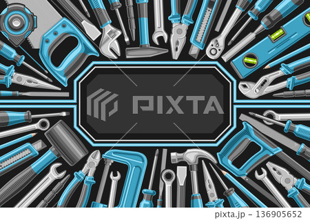 Vector frame with Hardware Tools 136905652