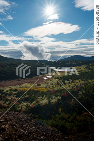 一切経山登山中の絶景 一切経山登山中の絶景 136908589