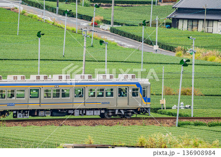 島田市の大井川鐡道の抜里駅周辺の風景(静岡県) 136908984