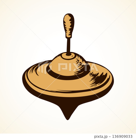 Spinning Top. Vector drawing Spinning Top. Vector drawing 136909033