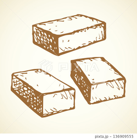 Brick. Vector drawing 136909555