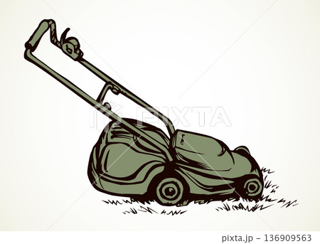 Lawn mower. Vector drawing object 136909563