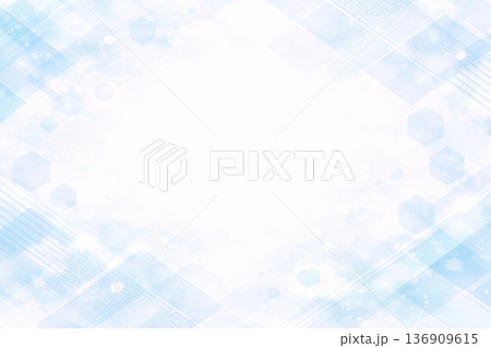 ホワイトデーシリーズ：幾何学模様の企業向けモダン背景 136909615