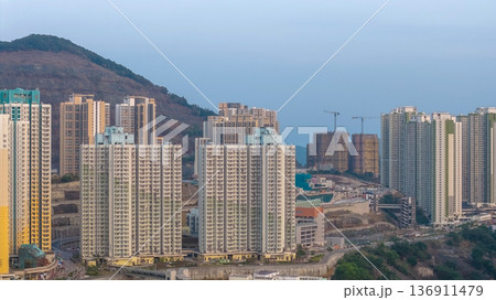 Urban residential landscape of Sau Mau Ping in Kowloon Feb 19 2026 Urban residential landscape of Sau Mau Ping in Kowloon Feb 19 2026 136911479