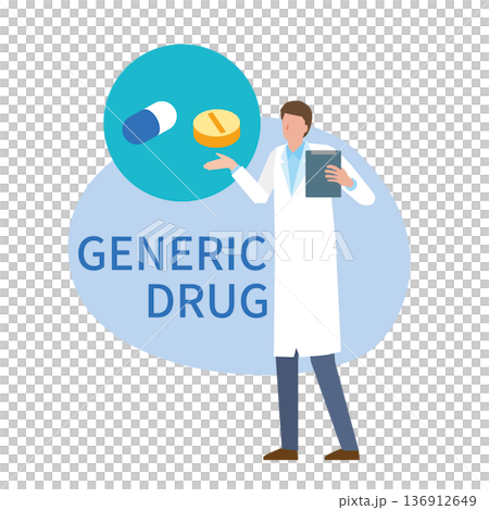 ジェネリック医薬品と男性 136912649