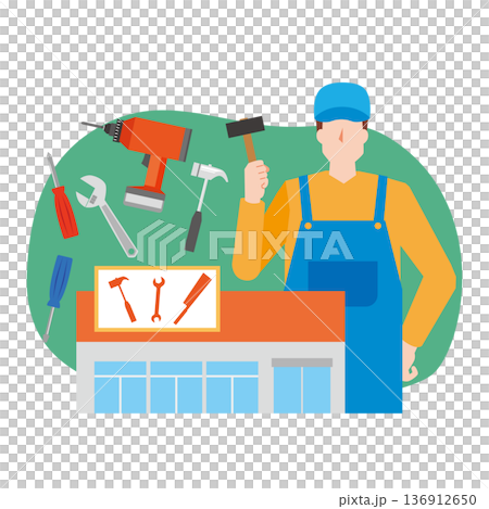 家居裝修商店和男人 136912650