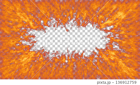 A flame frame that violently covers the screen [Variation 4] 136912759