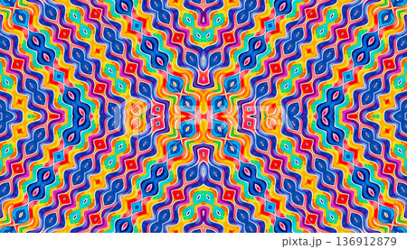 Bright multicolor background with colorful abstract pattern 136912879