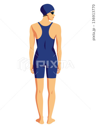 女子競泳選手 136913770