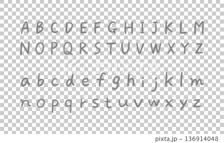 Handwritten alphabet Handwritten alphabet 136914048