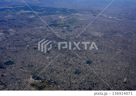 buenos aires aerial from airplane window 136914071