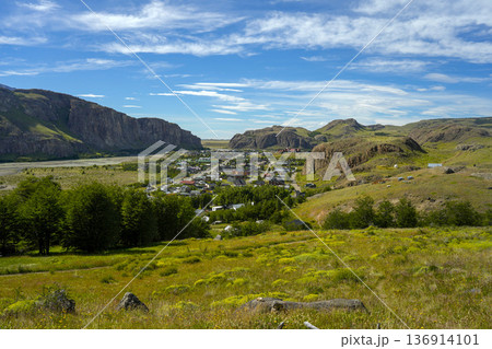 El chanten growing village, trekkers paradise in Patagonia Argentina 136914101