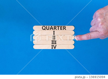 2nd second quarter 2 symbol. Concept word Quarter 2 on beautiful wooden sticks. Beautiful blue background. Businessman's hand. Business, happy 2nd second quarter 2 Q2 concept. Copy space. 2nd second quarter 2 symbol. Concept word Quarter 2 on beautiful wooden sticks. Beautiful blue background. Businessman's hand. Business, happy 2nd second quarter 2 Q2 concept. Copy space. 136915094