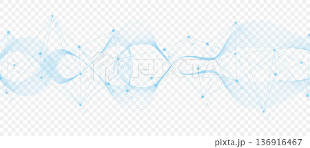 Global network connection website header or banner design. Abstract background with connecting dots and lines. Global business. Social network communication. Internet technology. Vector illustration 136916467