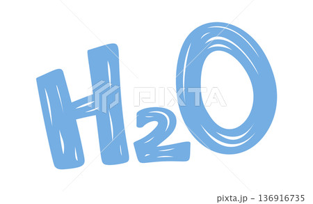 Molecular chemical formula of water 136916735
