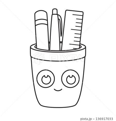 outline cup for pencils and pens outline cup for pencils and pens 136917033