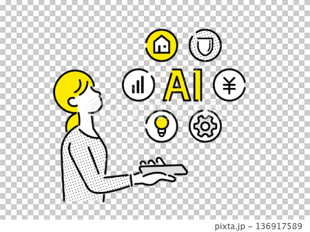 AI資産運用のイメージ AI資産運用のイメージ 136917589