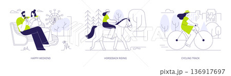 City park activities isolated cartoon vector illustrations se City park activities isolated cartoon vector illustrations se 136917697