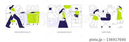 City park environment isolated cartoon vector illustrations se City park environment isolated cartoon vector illustrations se 136917698