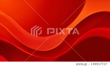 An abstract digital background of bright red and orange wavy light trails creating a dynamic, speed-like motion effect on a dark red gradient. An abstract digital background of bright red and orange wavy light trails creating a dynamic, speed-like motion effect on a dark red gradient. 136917727