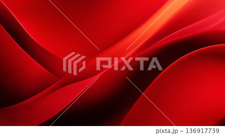An abstract digital background of bright red and orange wavy light trails creating a dynamic, speed-like motion effect on a dark red gradient. An abstract digital background of bright red and orange wavy light trails creating a dynamic, speed-like motion effect on a dark red gradient. 136917739