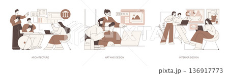 Associate in Arts degree isolated cartoon vector illustrations se Associate in Arts degree isolated cartoon vector illustrations se 136917773