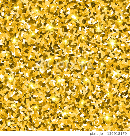 Gold Glitter Seamless Pattern Gold Glitter Seamless Pattern 136918179