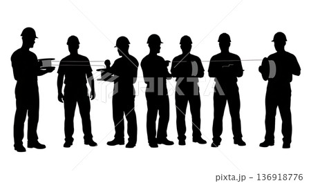 Black Solid Wire Spool Check Silhouettes Set of Six on White Background Black Solid Wire Spool Check Silhouettes Set of Six on White Background 136918776