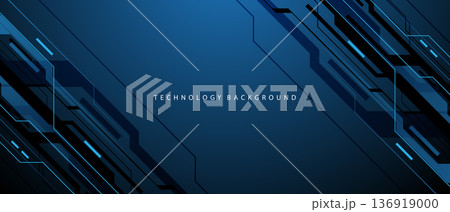 Abstract black blue circuit board technology connected lines electronics elements computer digital background vector Abstract black blue circuit board technology connected lines electronics elements computer digital background vector 136919000
