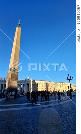 イタリアローマヴァチカン広場の風景 イタリアローマヴァチカン広場の風景 136919367