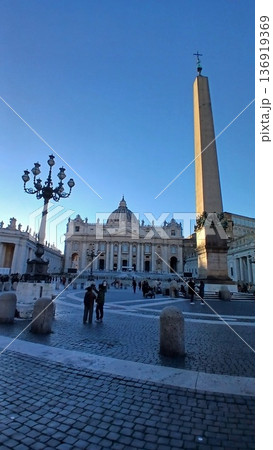 イタリアローマヴァチカン広場の風景 イタリアローマヴァチカン広場の風景 136919369