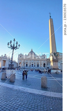 イタリアローマヴァチカン広場の風景 イタリアローマヴァチカン広場の風景 136919370