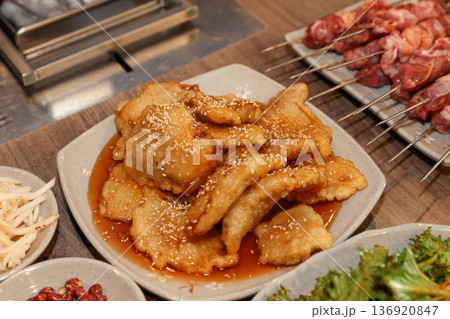 Sweet and Sour Pork (Tangsuyuk) Sweet and Sour Pork (Tangsuyuk) 136920847