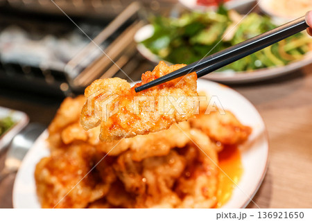 Sweet and Sour Pork (Tangsuyuk) Sweet and Sour Pork (Tangsuyuk) 136921650