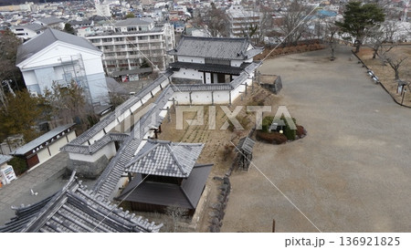 白石城の天守閣から見た街並み 白石城の天守閣から見た街並み 136921825