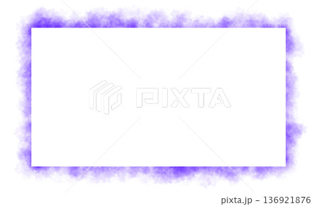 Glowing violet smoke frame illustration with transparent background, mist effect surrounding rectangular border creating mystical atmospheric template for digital projects Glowing violet smoke frame illustration with transparent background, mist effect surrounding rectangular border creating mystical atmospheric template for digital projects 136921876
