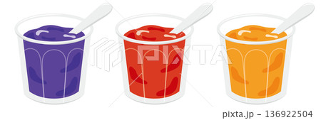 3種のフルーツジャム瓶セット イチゴ・マーマレード・ブルーベリー 136922504