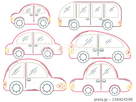 Set of cute illustration. Perfect for kids designs, posters, stickers Set of cute illustration. Perfect for kids designs, posters, stickers 136924590